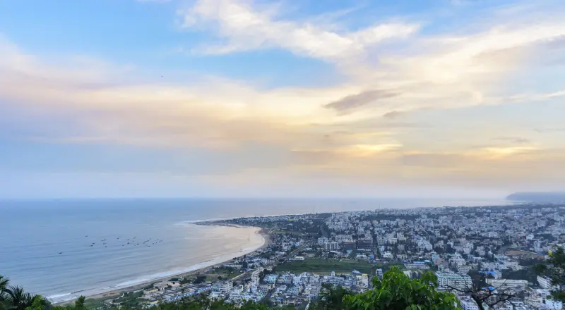 Panoramic view from Kailasagiri Skywalk